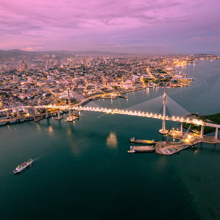 Aerial View of Cebu-Cordova Bridge